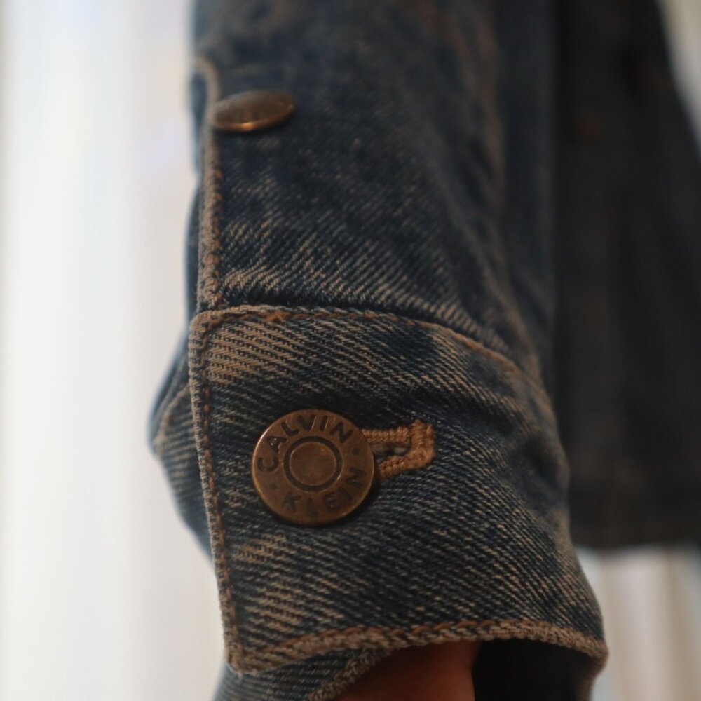 80s Calvin Klein Jacket Denim Trucker Style Vintage